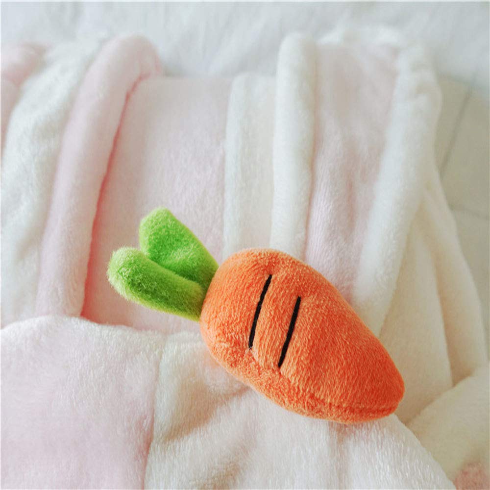 Cute Bunny Super Soft Hooded Shawl Lolita Warm Comfy Fleece Wearable Coat
